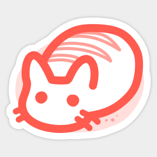 owie cat bread loaf Sticker